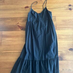 Elegant Black Spaghetti Strap Dress